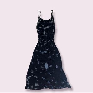 Long blue shades dress